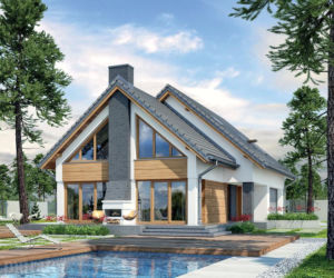 Kształt domu a koszty M210 - Jasna przestrzeń 