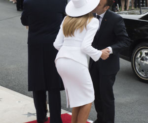 Macron czaruje Melanię Trump przy każdej okazji!