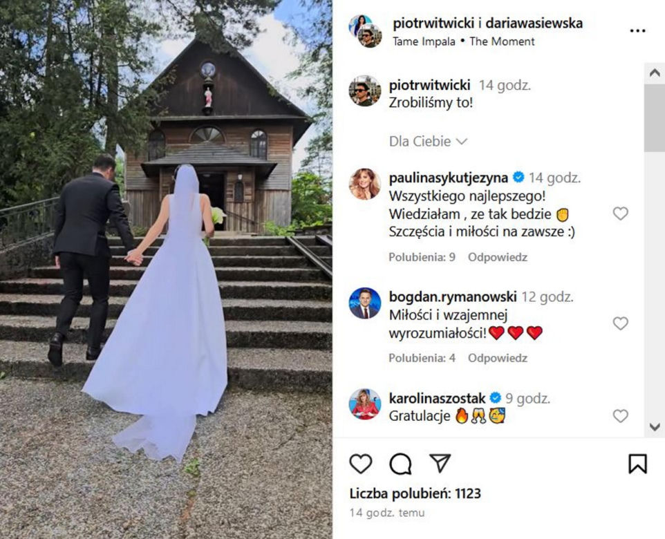 Dziennikarze Polsatu wzięli ślub