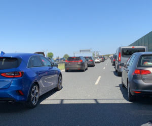 15 kilometrowy korek na A! w kierunku Gdańska. Zdjęcia z piekła.
