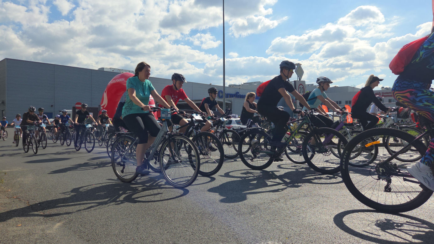 Tłumy rowerzystów ruszyły przez Bydgoszcz! Rajd Galerii Pomorskiej za nami