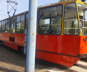 Tramwaj zderzył się z betoniarką