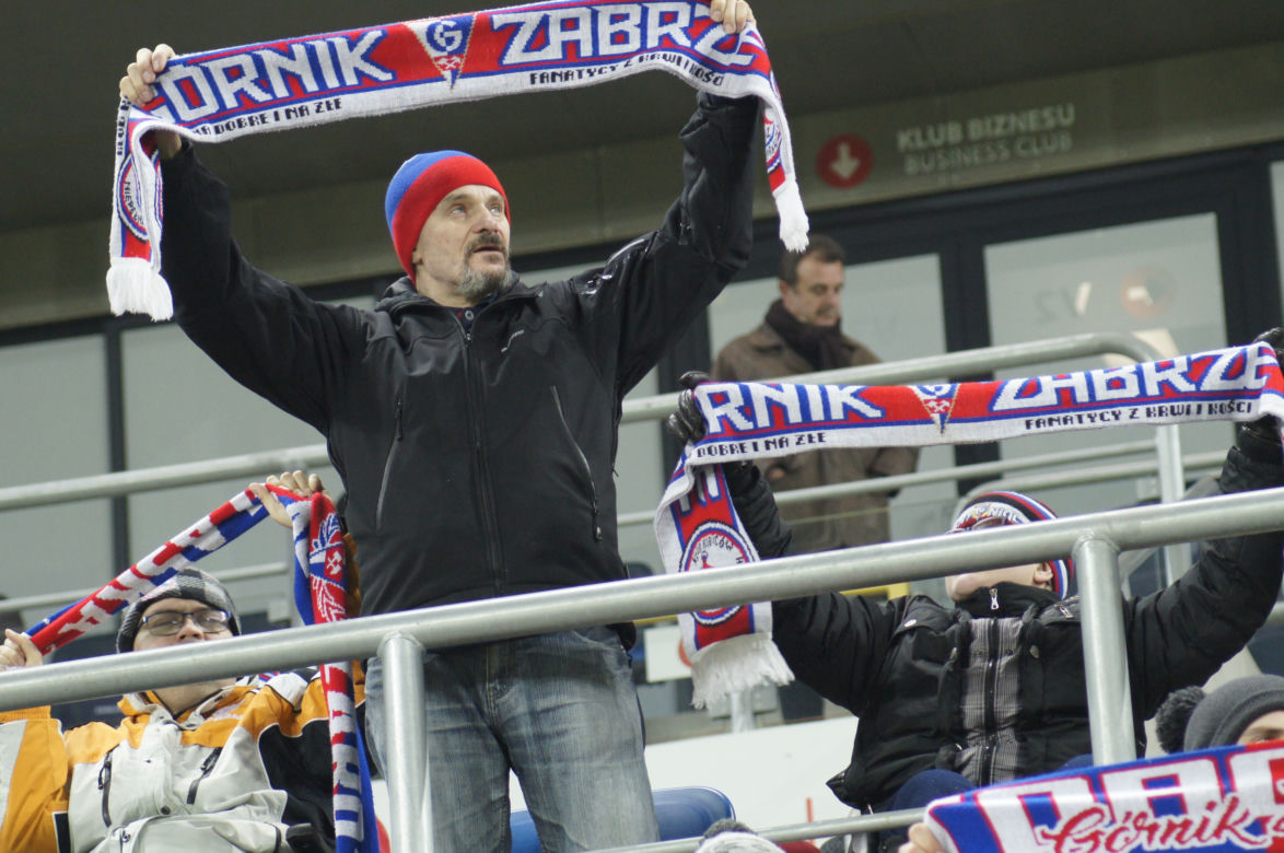 Górnik Zabrze - Lechia Gdańsk: Ponad 8 tysięcy fanów wspierało Trójkolorowych
