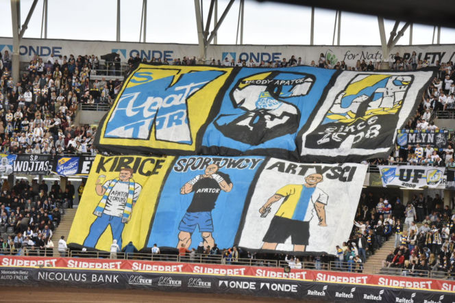 PRES Grupa Deweloperska Toruń - Fogo Unia Leszno, zdjęcia kibiców i zawodników z meczu 2. kolejki PGE Ekstraligi