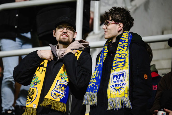 Arka Gdynia - Lechia Gdańsk: Zdjęcia kibiców z derbów Trójmiasta w ramach 23. kolejki PKO BP Ekstraklasy