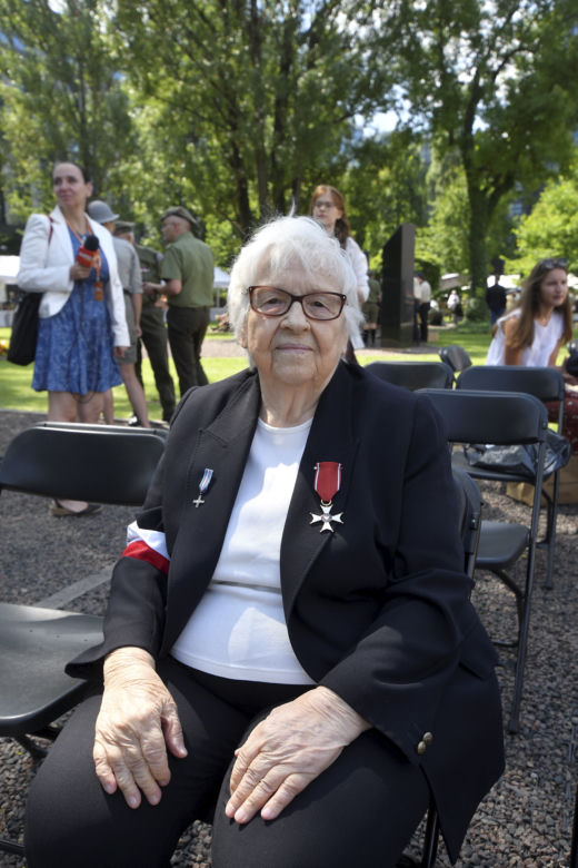 Czesława Sielska „Nina”(93 l.) z Państwowego Korpusu Bezpieczeństwa: