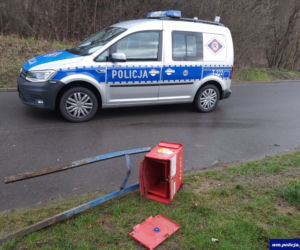 Pijany nastolatek wyleciał z auta. Cud, że przeżył