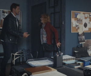 M jak miłość, odcinek 1901. Pani Ola (Ewa Kolasińska), Marcin (Mikołaj Roznerski)