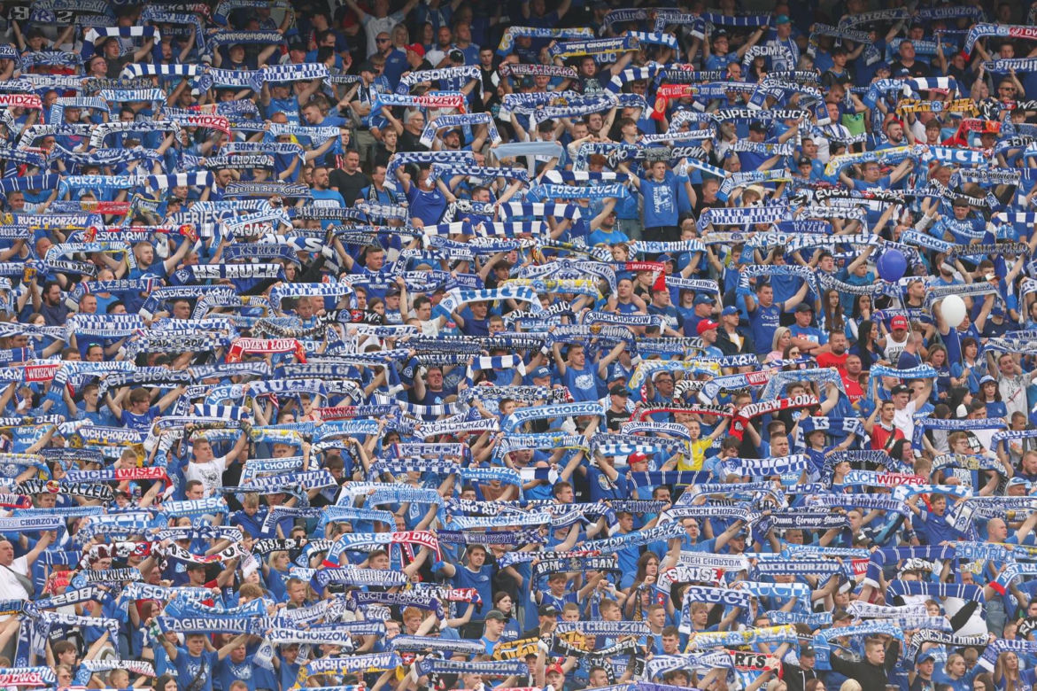 Ruch Chorzów i jego kibice żegnają Ekstraklasę w wielkim stylu