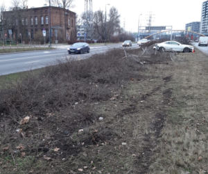 Rozbił sportowe auto i dał nogę. Policja szuka właściciela drogiego auta