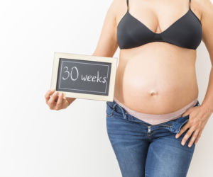 Kobieta w 30 tygodniu ciąży