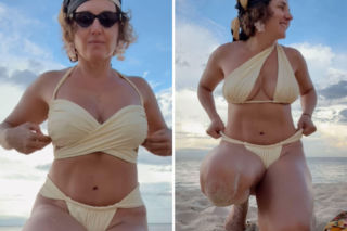 Maria Prokop pokazała się w skąpym bikini. Broni kobiet z dużym biustem