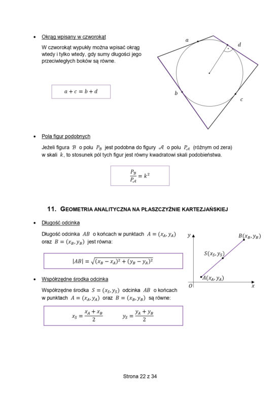 Karta wzorów matematyka matura 2023