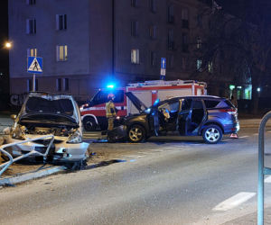 Wypadek na Plantach - Jedna osoba zabrana do szpitala