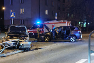 Wypadek na Plantach - Jedna osoba zabrana do szpitala