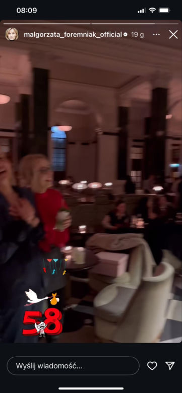 Tak Małgorzata Foremniak świętowała urodziny. Sala balowa to dopiero początek!