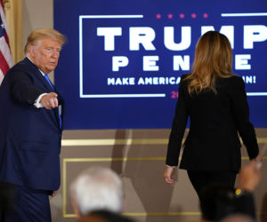 Protestujący zwolennicy prezydenta Donalda Trumpa 