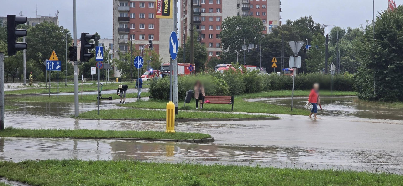 Ulewa w Elblągu