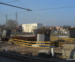 Trasa Uniwersytecka w Bydgoszczy - budowa mostu 