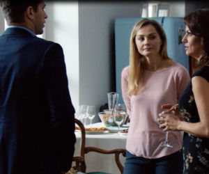 Przyjaciółki 6 sezon odc. 71. Agnieszka (Alżbeta Lenska), Inga (Małgorzata Socha), Robert (Krzysztof Wieszczek)