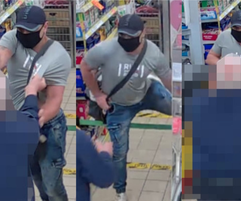 Ukradł alkohol ze sklepu i poturbował ochroniarza! Szuka go bydgoska policja