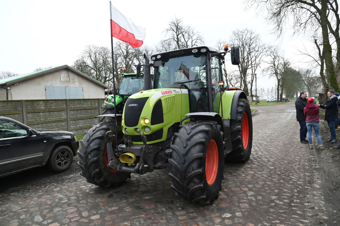 Protesty rolników na drogach województwa zachodniopomorskiego