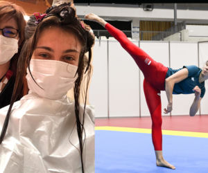 	Taekwondzistka Patrycja Adamkiewicz przed walką o medal poszła do fryzjera
