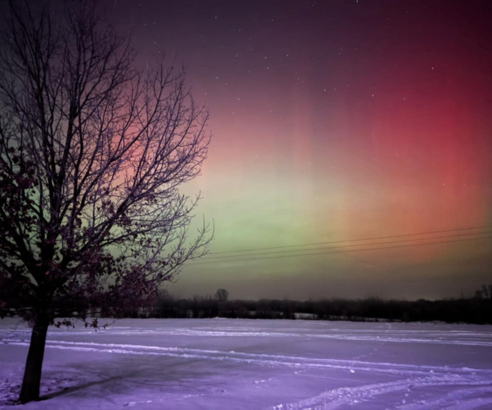 Zorza polarna w Siedlcach