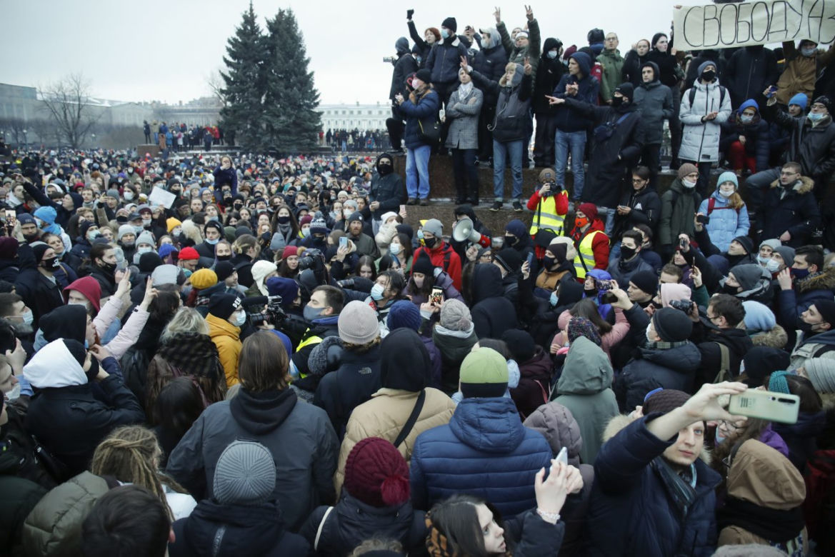 Protesty w Rosji po aresztowaniu Aleksieja Nawalnego