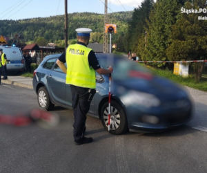 Wypadek rowerzystek w Wilkowicach