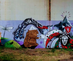 Murale na filarach Trasy Zamkowej