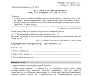 Matura: WOS. Zadania z 2018 ROKU,  akusze CKE