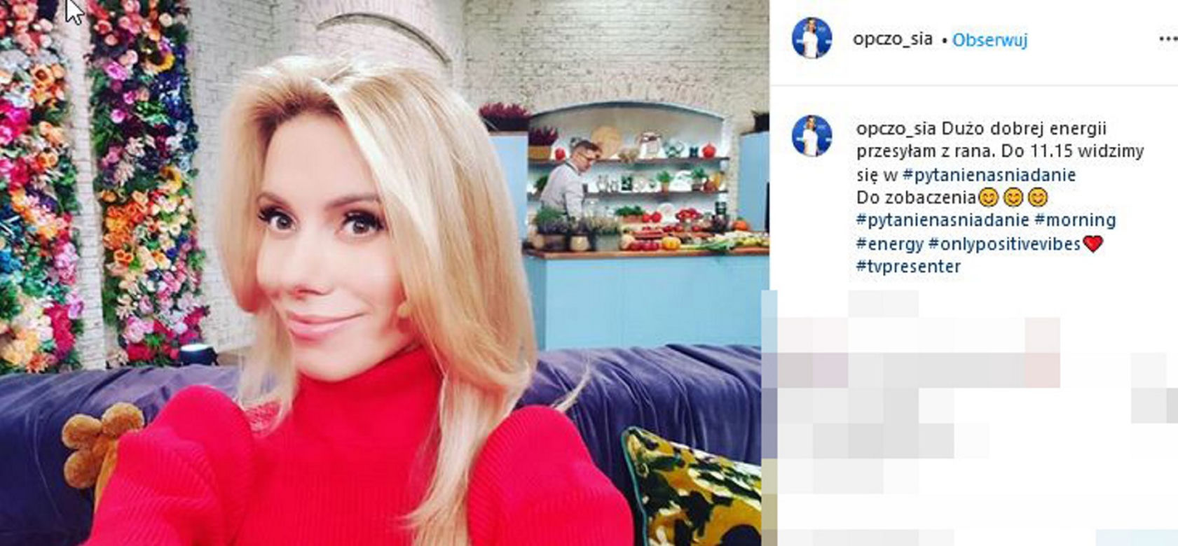 Małgorzata Opczowska na Instagramie