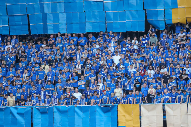 Kibice na meczu Lech Poznań - Wisła Płock