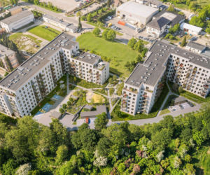 Osiedle Kolektyw w postindustrialnej części Poznania. Pierwszy etap dostarczy 132 mieszkania na Starołęce