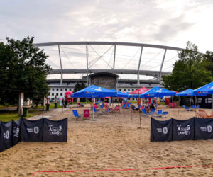 Tak wygląda sztuczna plaża przy Stadionie Śląskim. Rozkręcaliśmy tam imprezę w ramach Eska Summer City