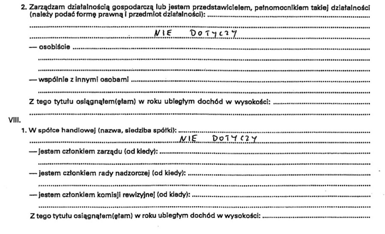 oświadczenie majątkowe europosła Mariusza Kamińskiego