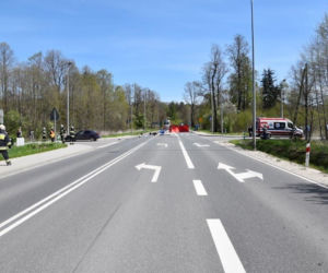 Groźny wypadek motocyklisty