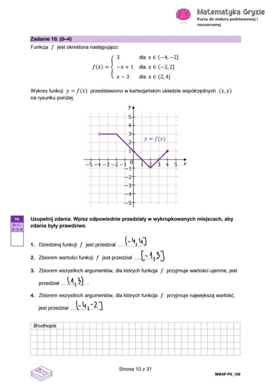 Matura próbna CKE matematyka 2024 - ODPOWIEDZI 