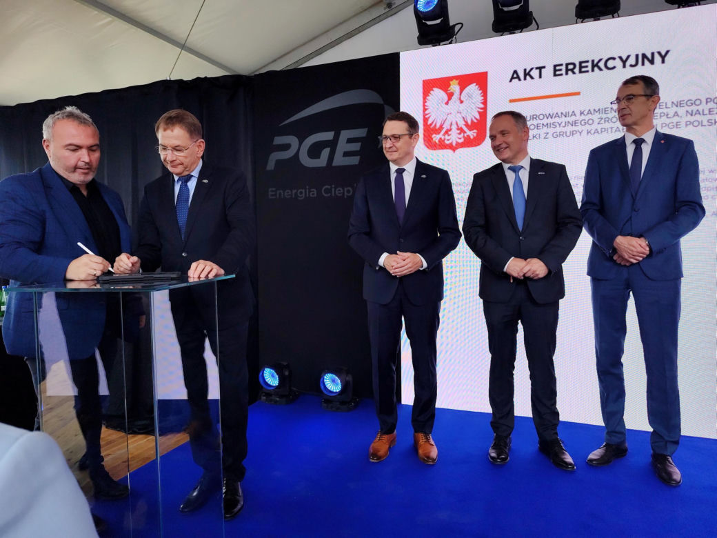 Wmurowanie kamienia węgielnego pod budowę nowego źródła ciepła dla Krakowa