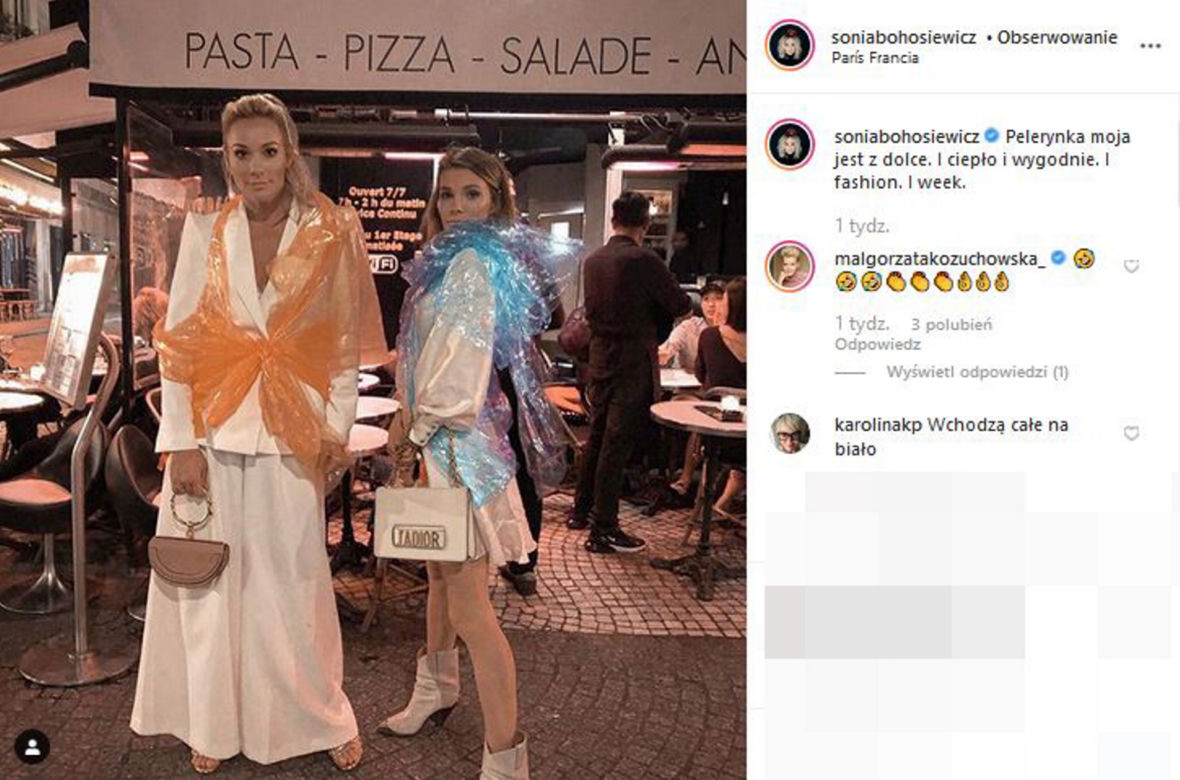 Siostry Bohosiewicz zadały szyku. Zaprojektowały strój z worków na śmieci. 