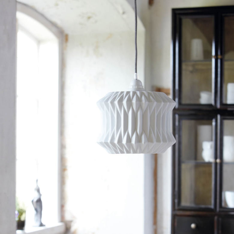 Klosz lampa origami