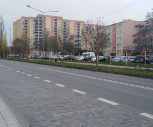 Ulica Szafera w przeddzień rozpoczęcia przebudowy