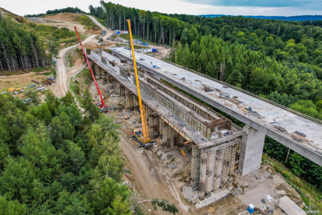 Budowa drogi S19. Najwyższa estakada w Polsce