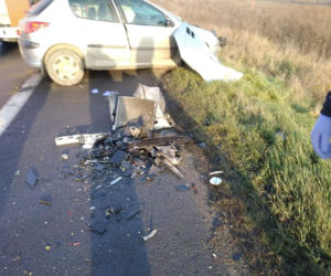 Tragiczny wypadek na DK5 w Trzeciewcu. Nie żyje kierowca samochodu osobowego 