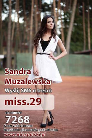Wybory miss polski 2014 Sandra Muzalewska