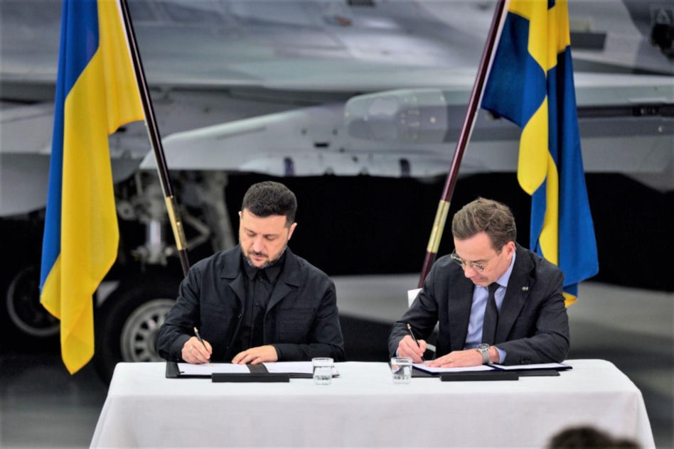 Prezydent Ukrainy i premier Szwecji podpisują list intencyjny