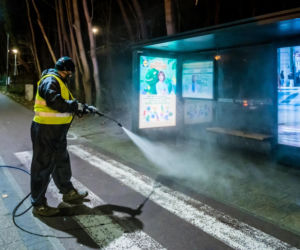 Koronawirus w Trójmieście. Tak zabijają zarazę na ulicach [ZDJĘCIA]