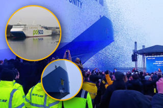 Prom Jantar Unity ochrzczony! Tłumy przyszły na uroczystości na Wałach Chrobrego. Polska inwestuje w swoją przyszłość na Bałtyku