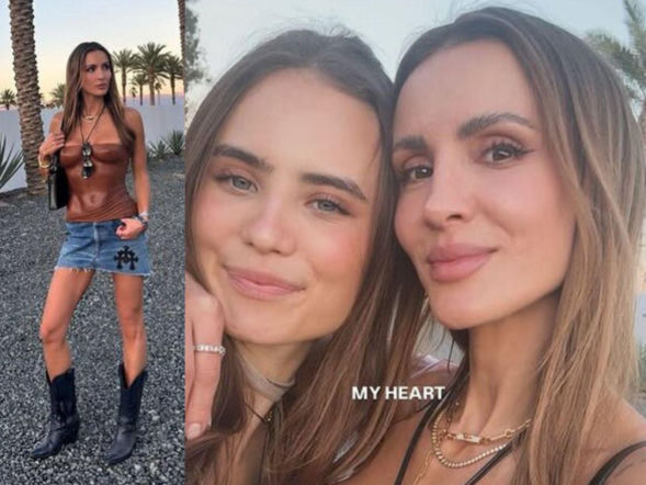 Sara Boruc z córką na Coachelli. Trudno rozróżnić, która jest starsza!
